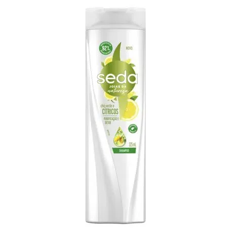 Shampoo Chá Verde e Cítricos 325ML - Seda Joias da Natureza 