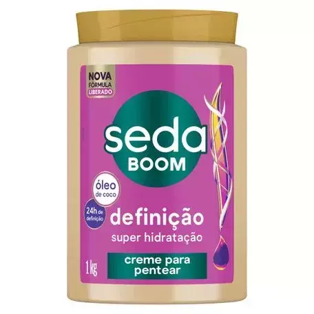 Creme de Pentear Seda Boom Definição Super Hidratação 1kg