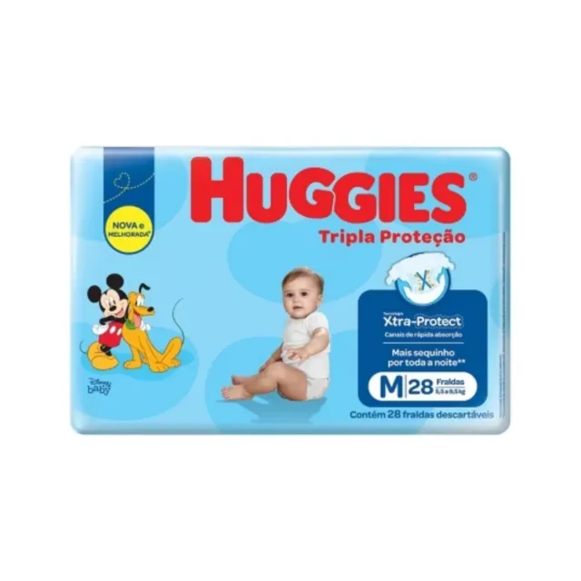 Fralda . Huggies Tp Jumbo (M) 28 Unds