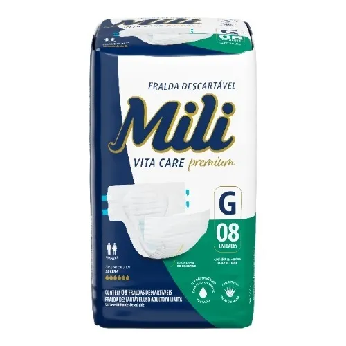 Fralda Geriatrica Mili Vita Care(G) 08 Unidades