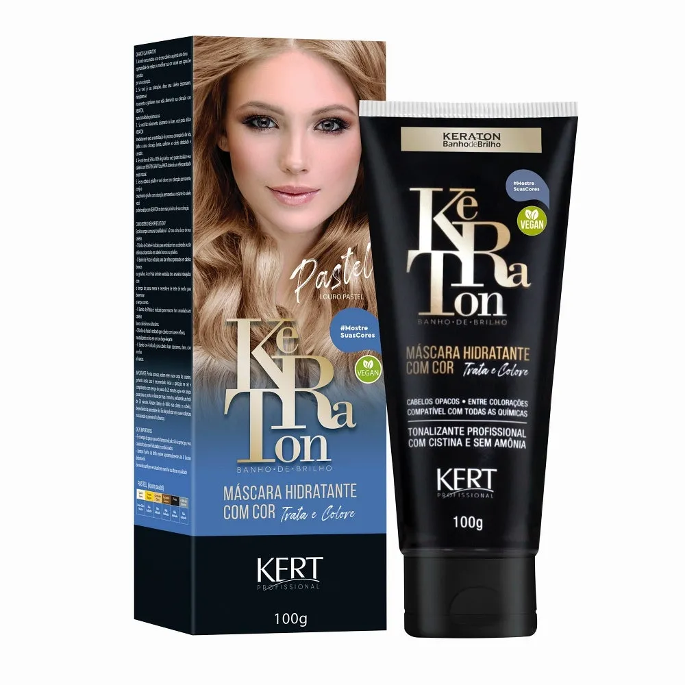 Tonalizante Banho De Brilho Keraton Louro Pastel 100g