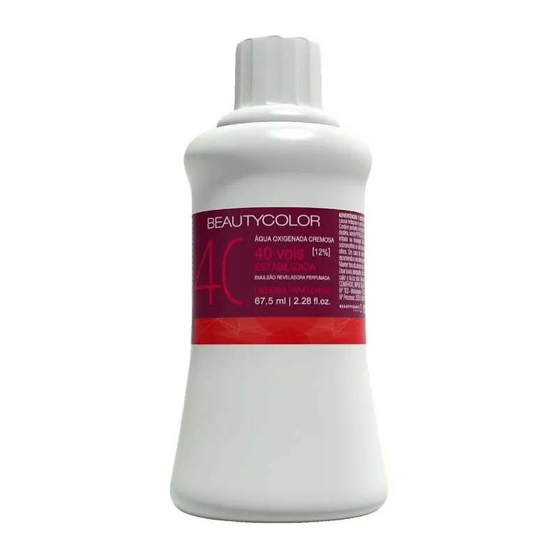 Água Oxigenada Cremosa 40vol. 75ml Beauty Color