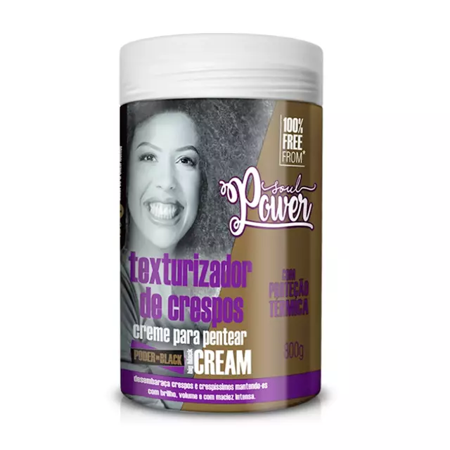 Creme Para Pentear Soul Power Texturizador de Crespo Power Black 800g