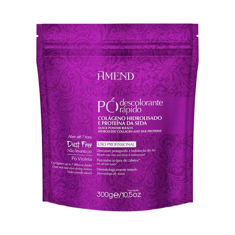 Pó Descolorante Colágeno Hidro Roxo 300g Ref. 980 Amend