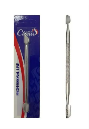 Espátula Dupla Para Cutícula Inox Ref. 135 Santa Clara