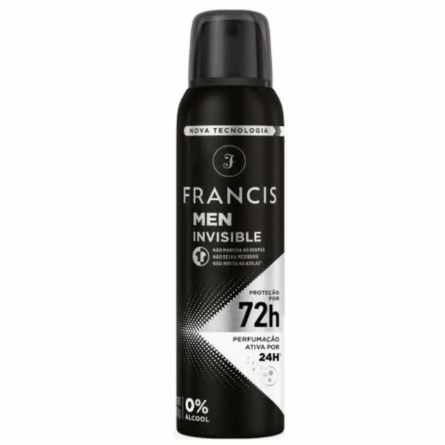 Desodorante Aero Francis 150ml Men Insvivel Branco