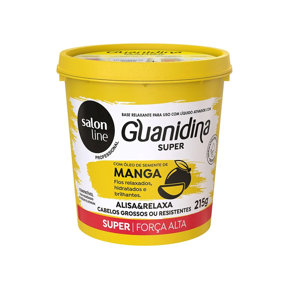 Guanidina Óleo Semente De Manga Alisa e Relaxa Salon Line 215g