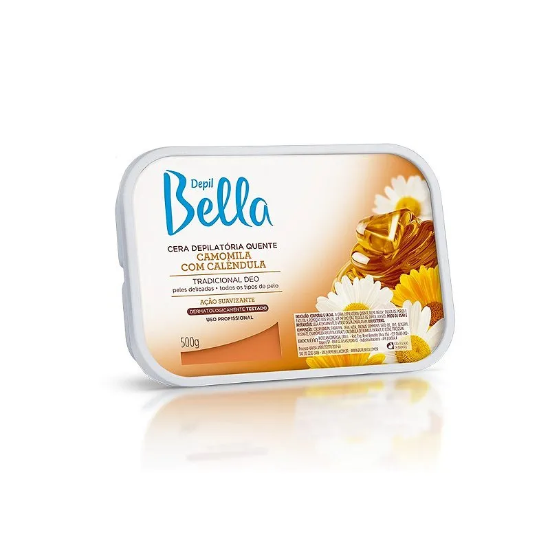 Cera Depilatória Camomila 500G Depil Bella