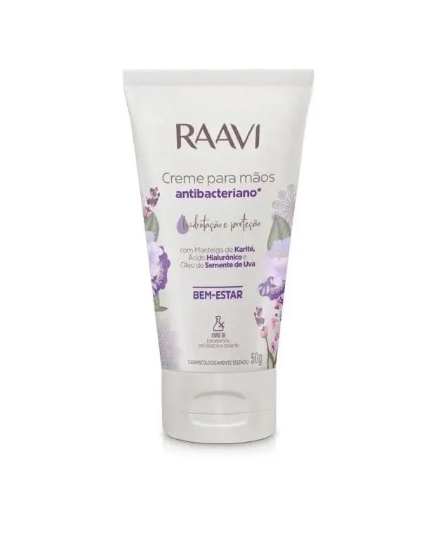 Creme de Mãos Antib. Bem Estar Raavi 50G