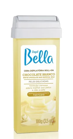 Cera De Depilação Refil Chocolate Branco 100G Depil Bella
