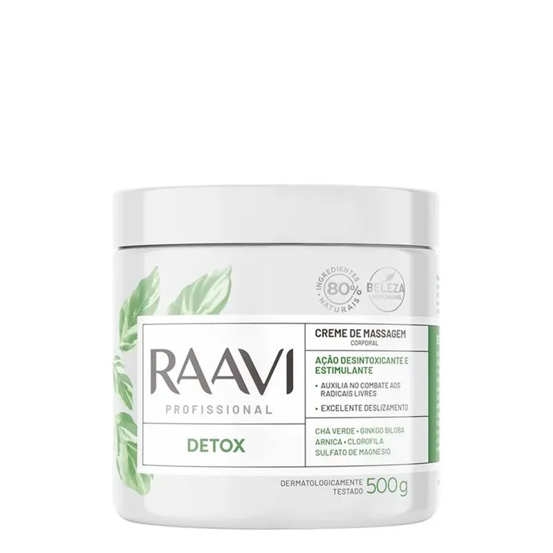 Creme Massagem Detox Raavi 500G