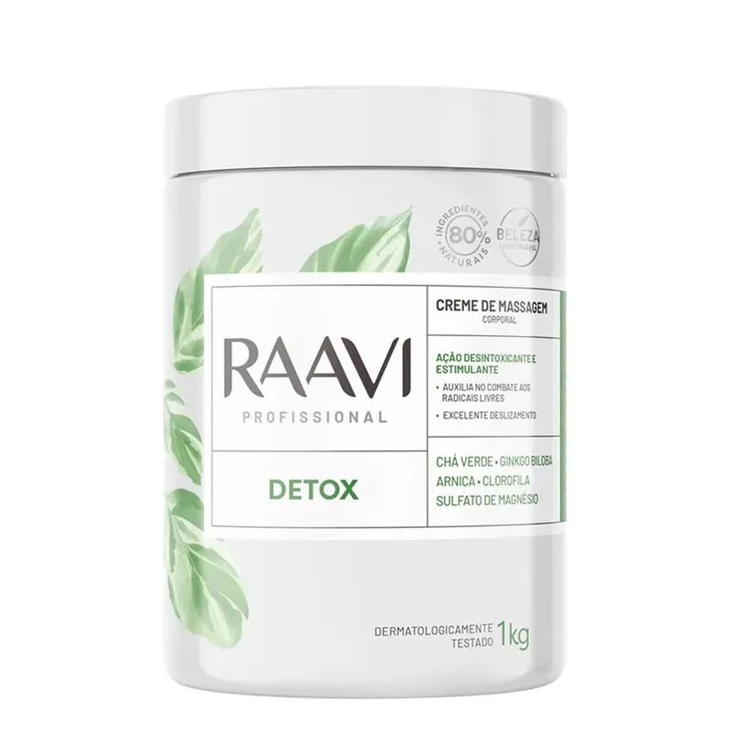 Creme de Massagem Detox Raavi 1Kg