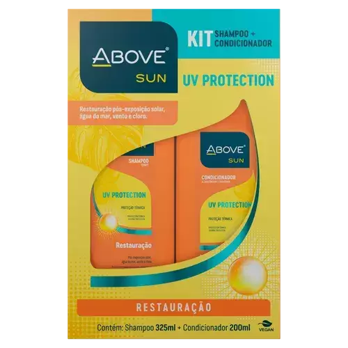 Shampoo 325ml + Condicionador 200ml Above Sun UV Protection