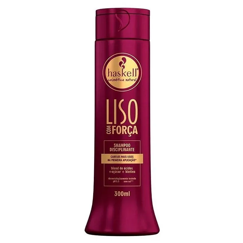 Shampoo Liso Com Força 300Ml Haskell