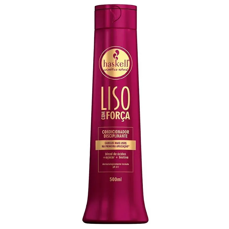 Condicionador Liso Com Forca Haskell 500Ml