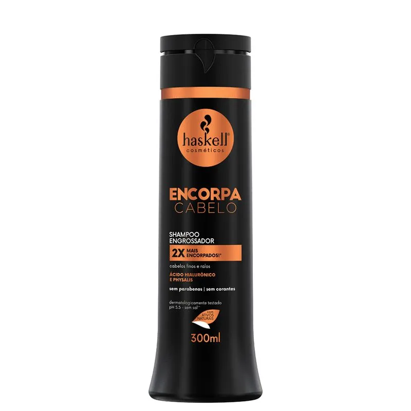 Shampoo Encorpa Cabelo Engrossador 300Ml Haskell
