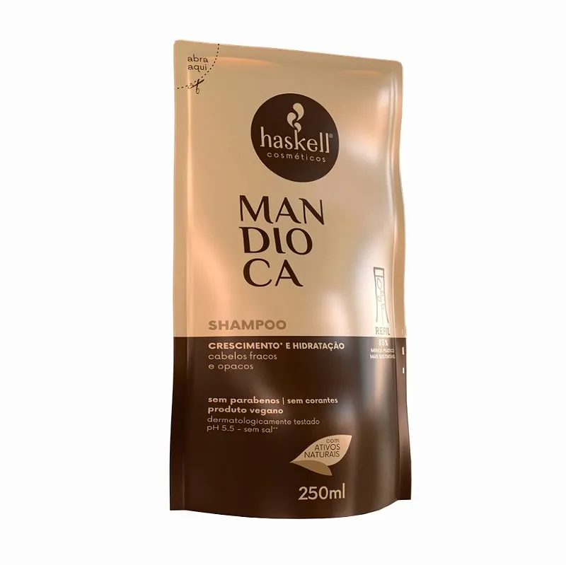 Shampoo Refil Mandioca 250Ml Haskell
