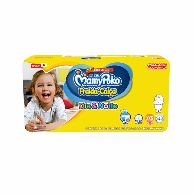 Fralda Calça Mamypoko Dia e Noite XXG 36 Unidades
