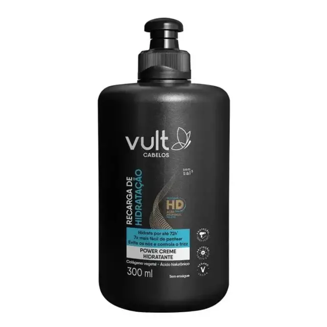 Creme hidratante recarga de hidratação 300ml - Vult