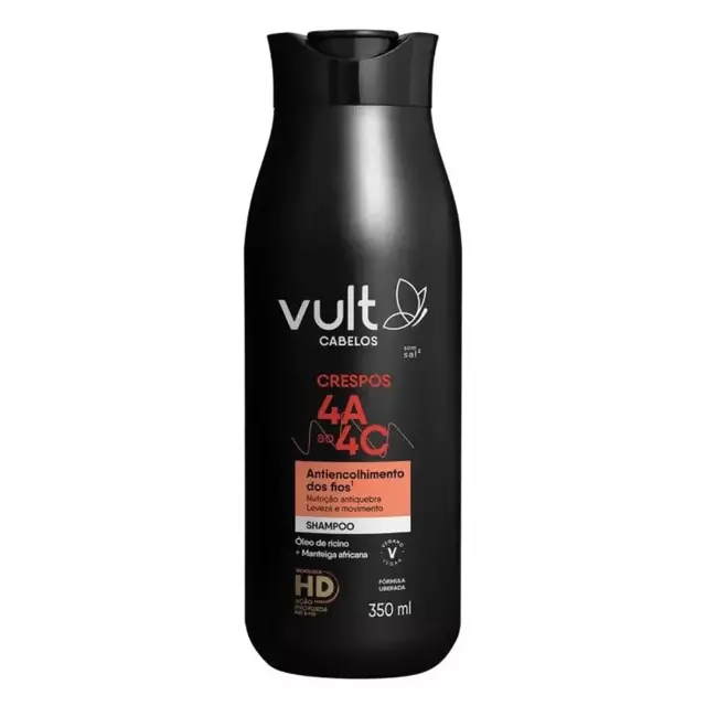 Shampoo crespo 4A ao 4C 350ml - Vult