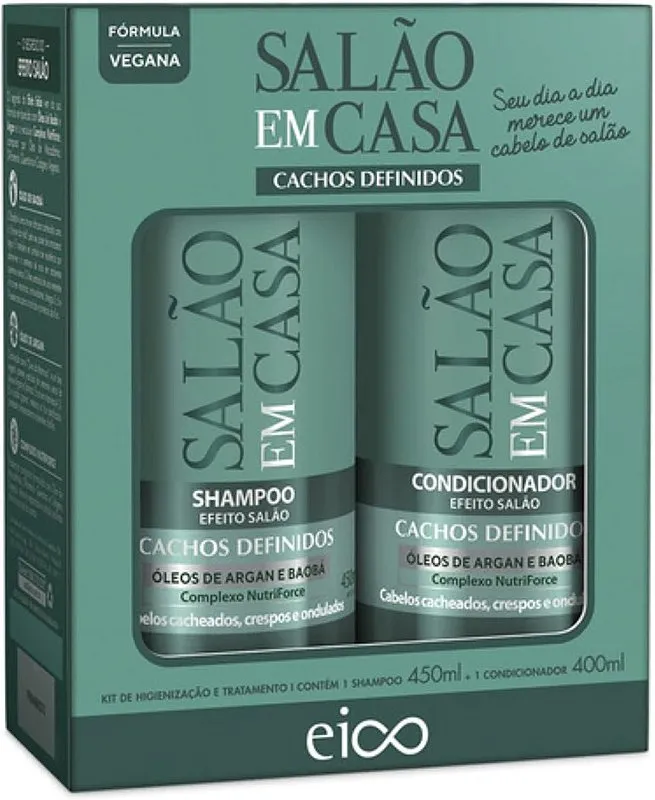 Kit Cachos Definidos Shampoo 450ML + Condicionador 400ML Eico