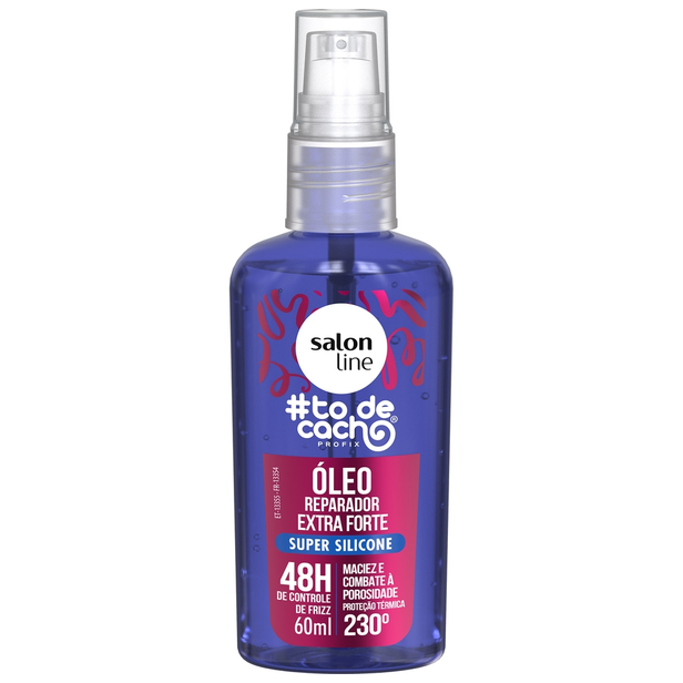óleo reparador extra forte super silicone 60ml #todecacho - Salon line
