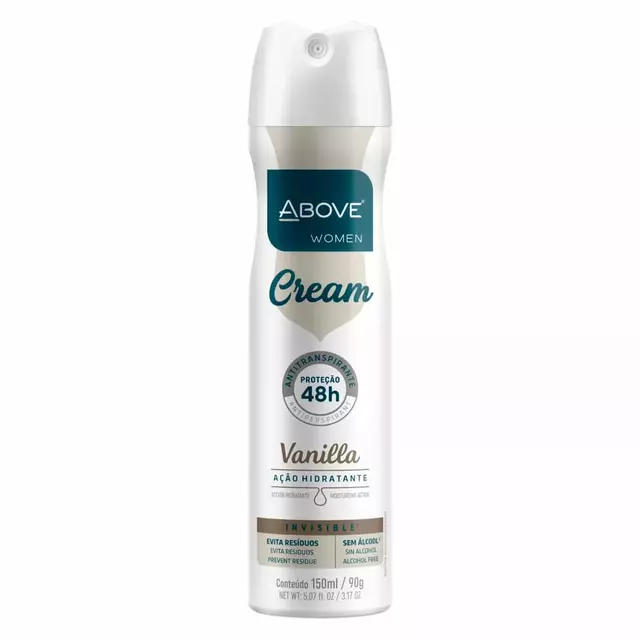 Desodorante Above Aerosol 150ml Cream Vanilla