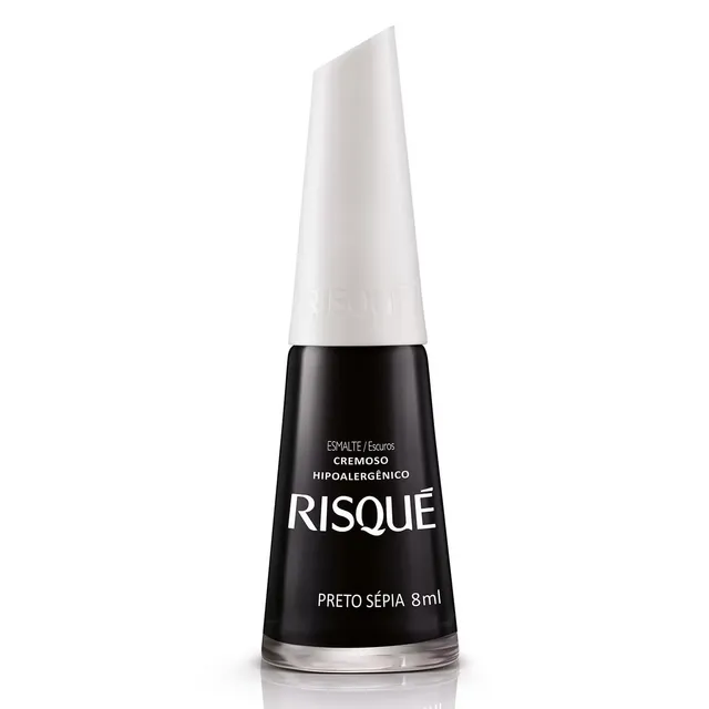 Risque Esmalte Cremoso Cor: Preto Sepia