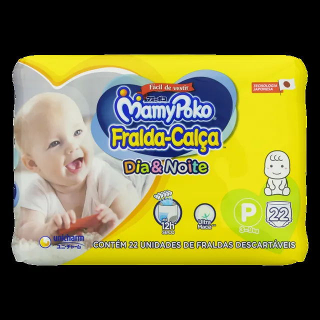 Fralda Calça Mamypoko Dia & Noite P 22 Unidades