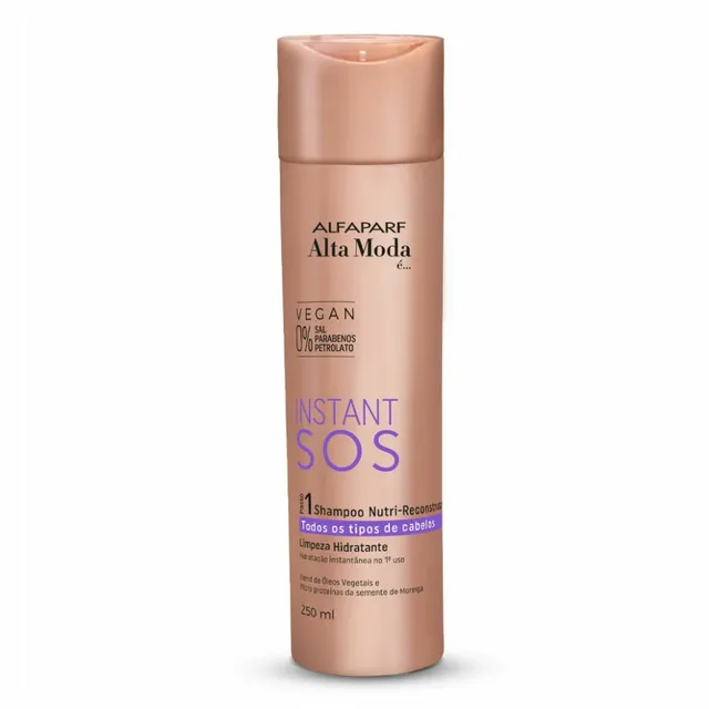 Shampoo Alta Moda Sos Insant 250ml Nutri-Resconstrução