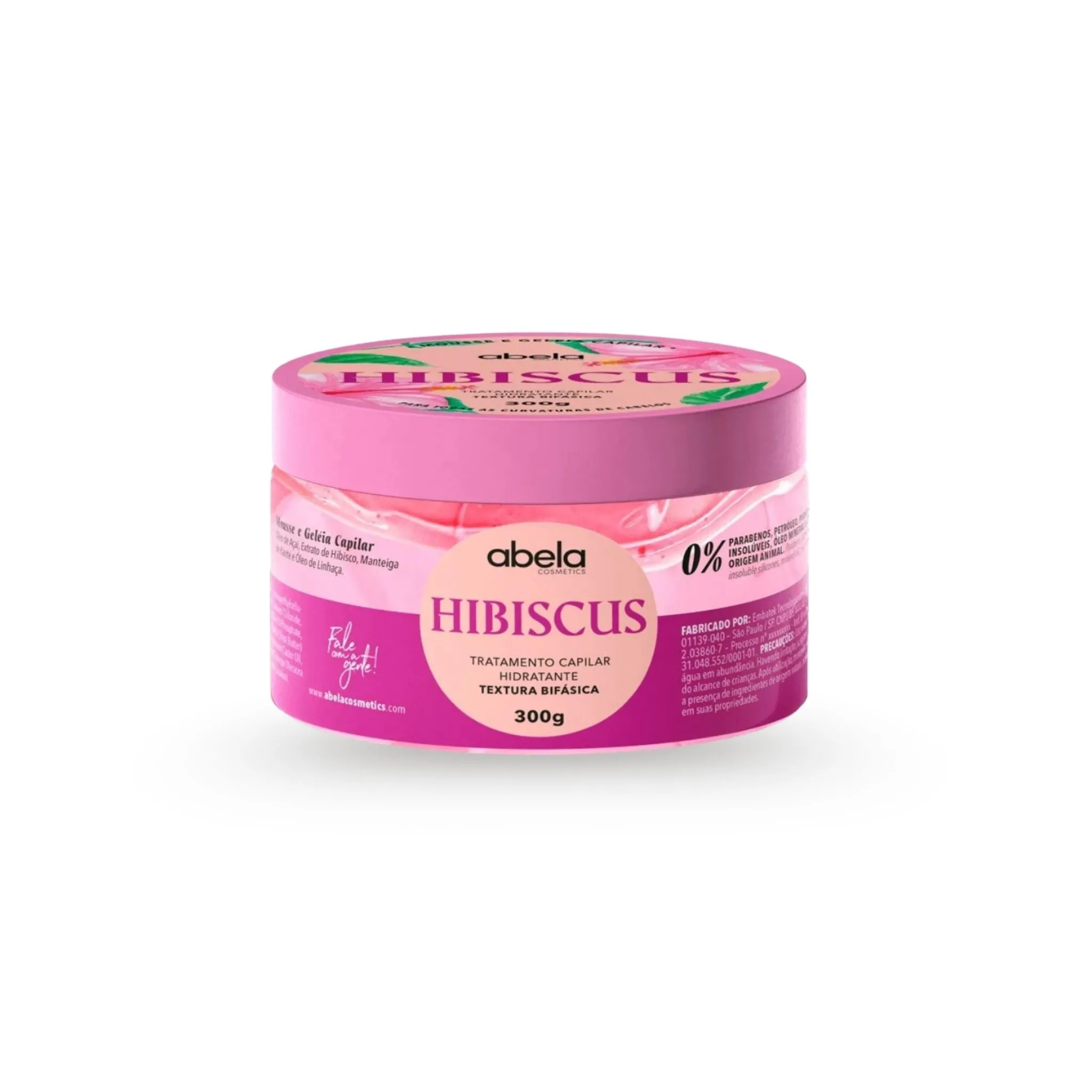 Máscara Hidratante Bifásica Hibiscus 300g - Abela