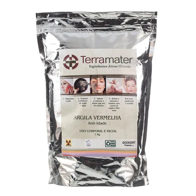 Argila Mineral Vermelha - TerraMater - 1kg