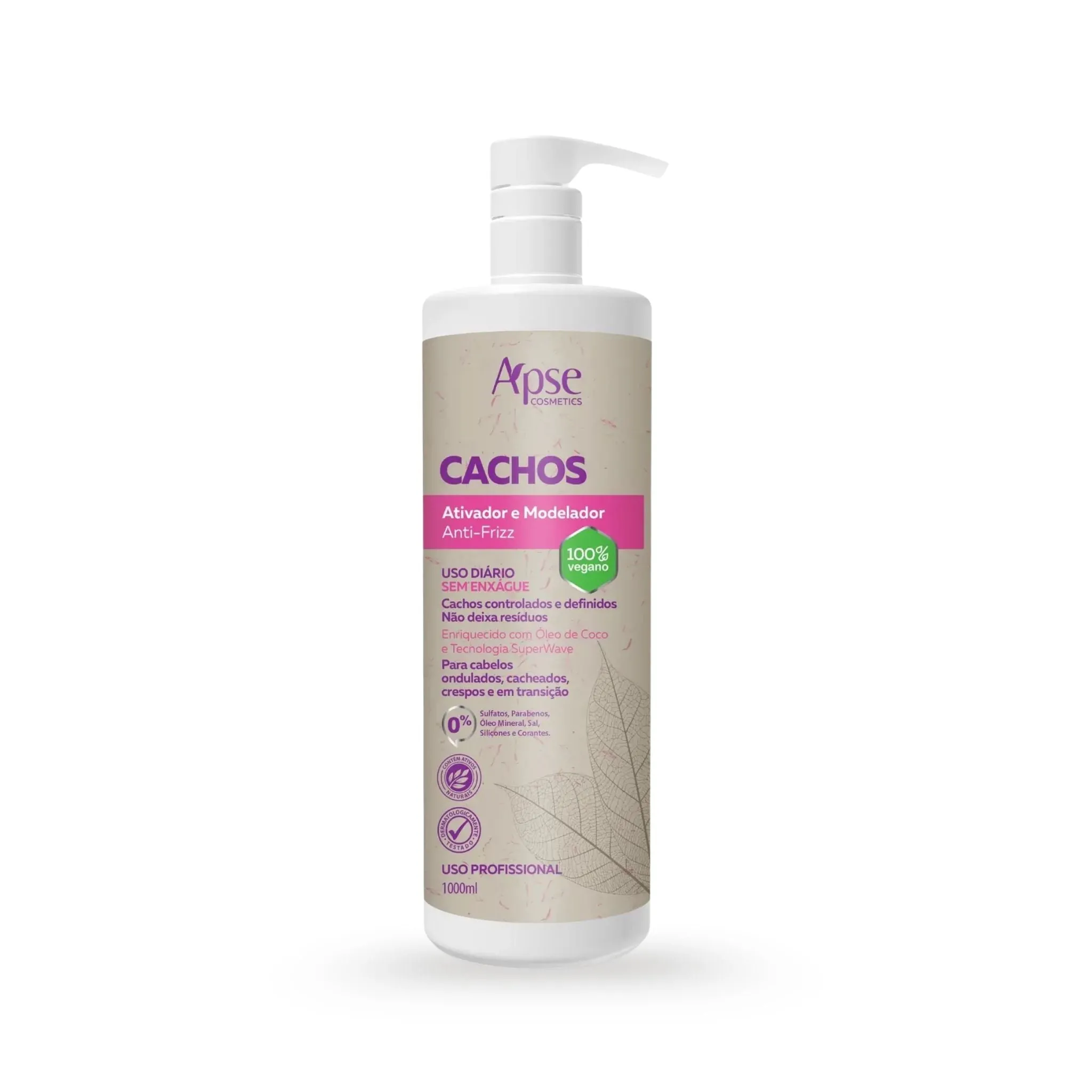 Ativador e Modelador Anti-Frizz Cachos 1L - Apice