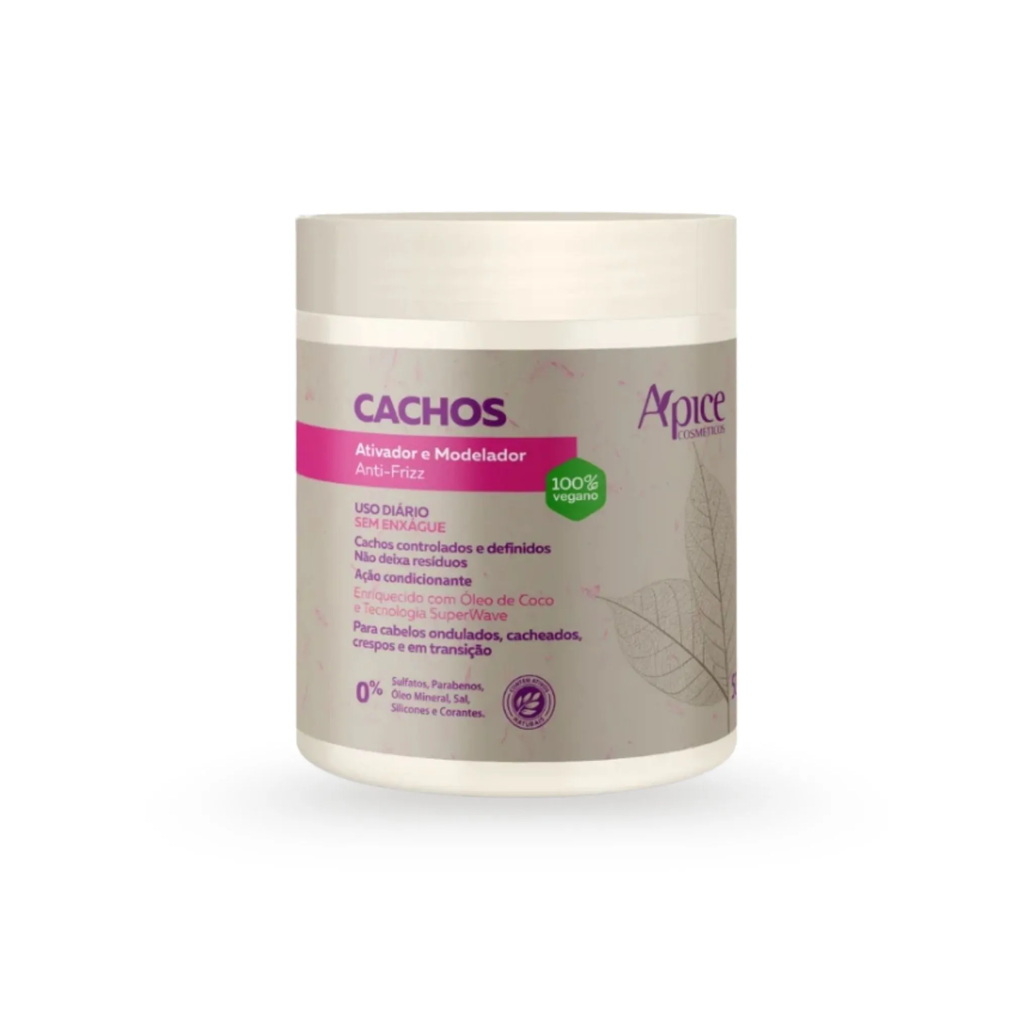 Ativador e Modelador Anti-Frizz Cachos 500g - Apice