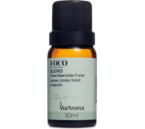 Blend de Óleos Essenciais (Foco) - Via Aroma - Frasco com 10ml