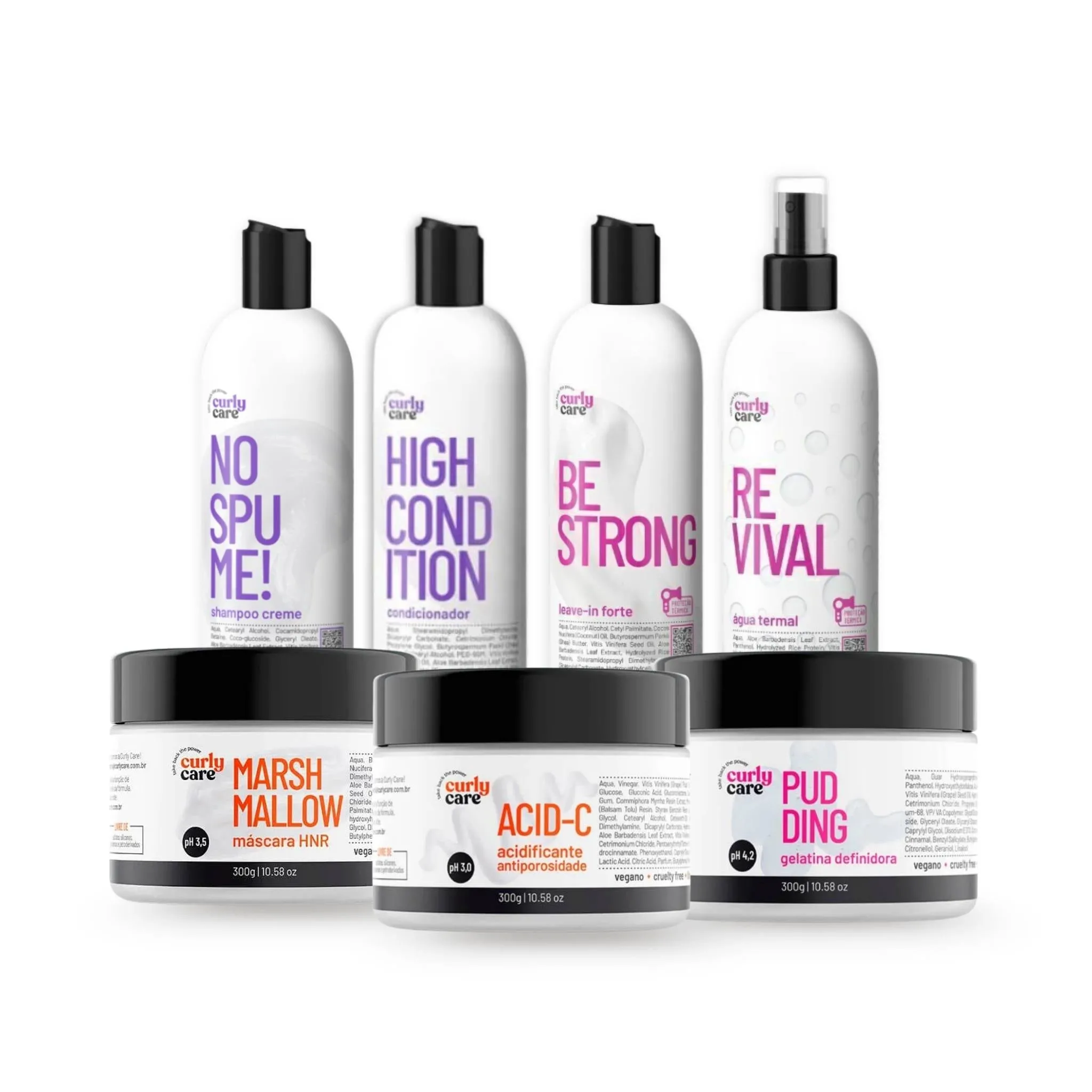 Combo Cabelos Fortes No Poo - Curly Care