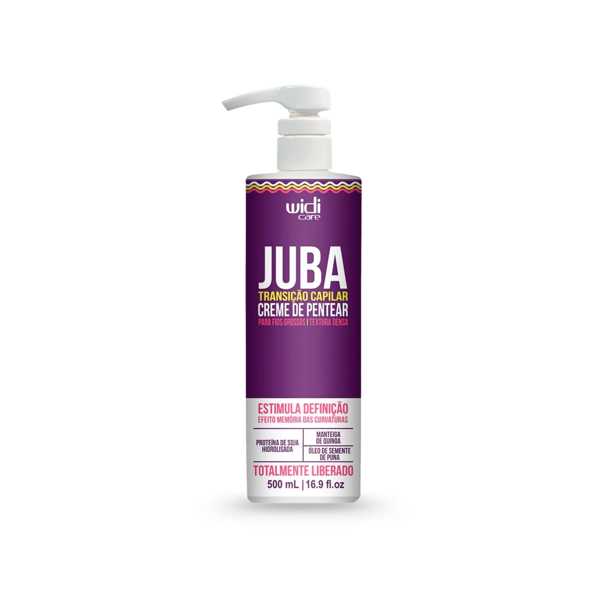Juba Transição Capilar Creme de Pentear Textura Densa 500mL- Widi Care