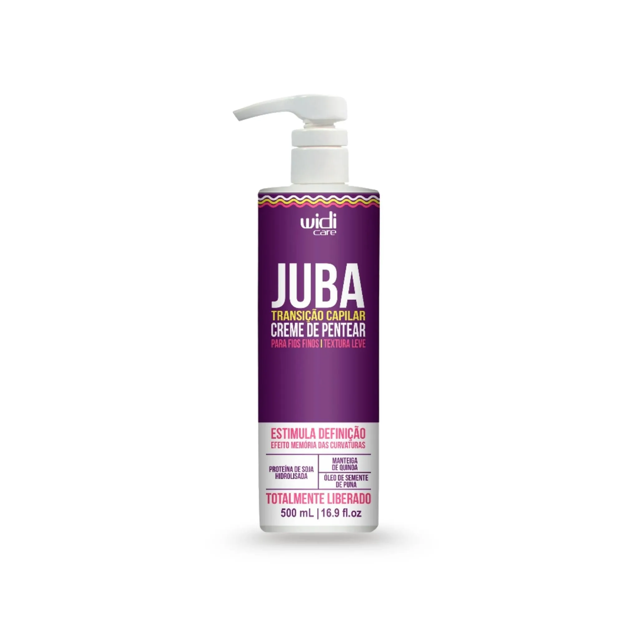 Juba Transição Capilar Creme de Pentear Textura Leve 500mL - Widi Care