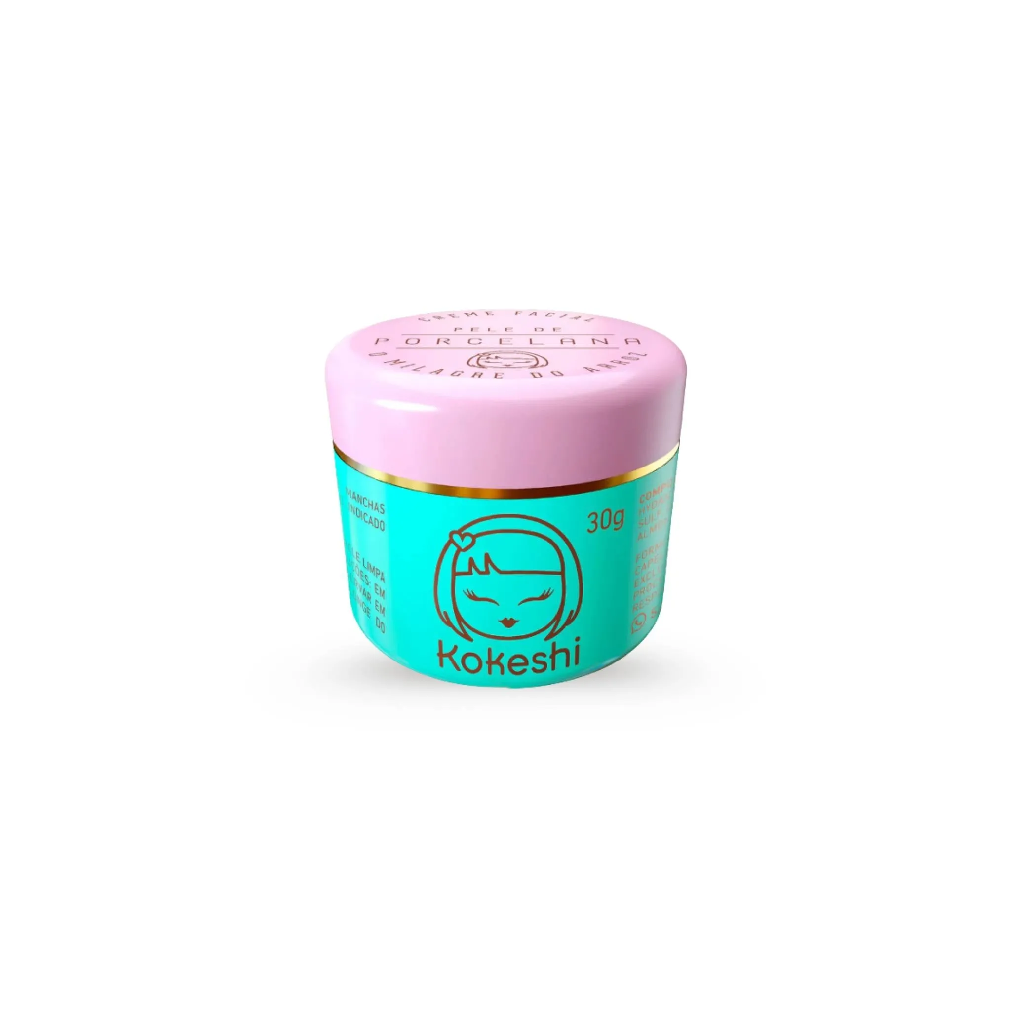 Creme Hidratante Facial Pele De Porcelana 30g - Kokeshi