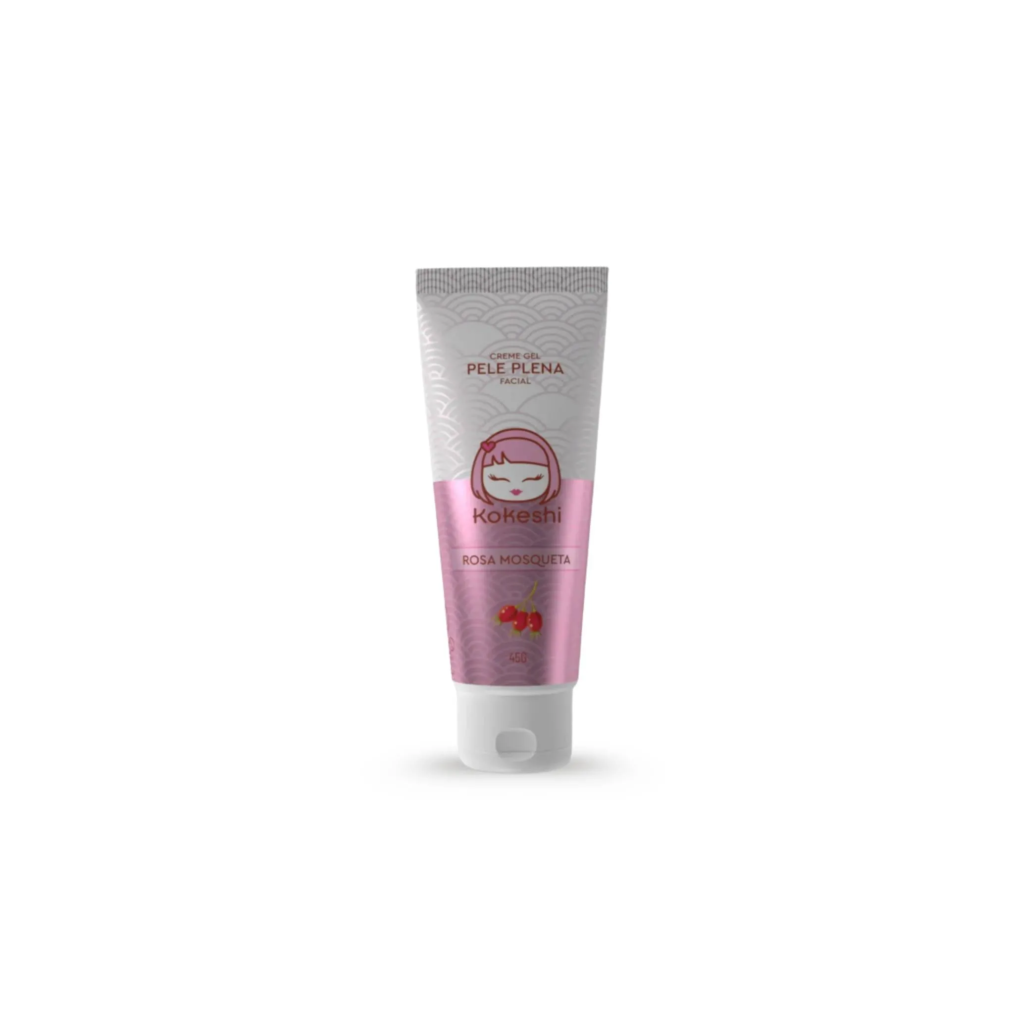 Creme Gel Facial Pele Plena Rosa Mosqueta 45g - Kokeshi