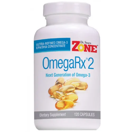 Ômega Rx 2 (Ultra concentrado) - ZoneDiet - Frasco com 120 Cáps 1000mg