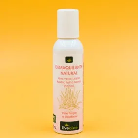 Demaquilante Natural - LiveAloe - Frasco com 120ml