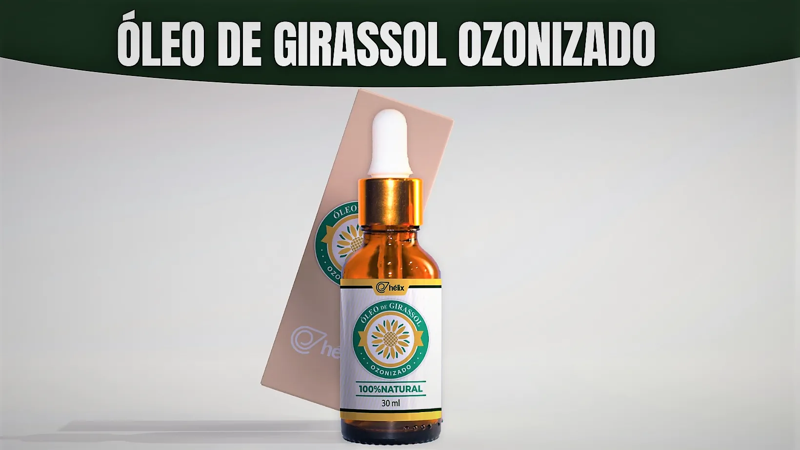 Óleo de Girassol Ozonizado - Hélix - Frasco com 30ml