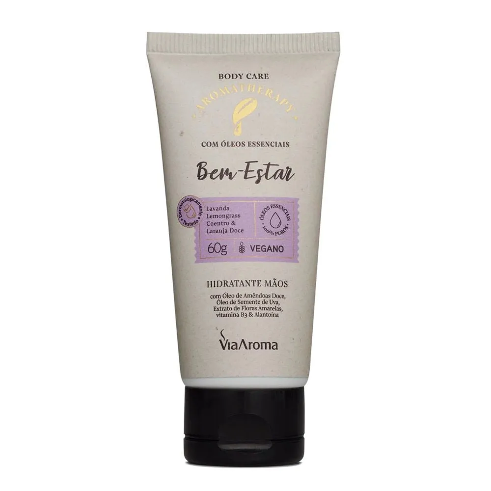 Creme para as Mãos (Bem Estar) - Via Aroma - Frasco com 60g