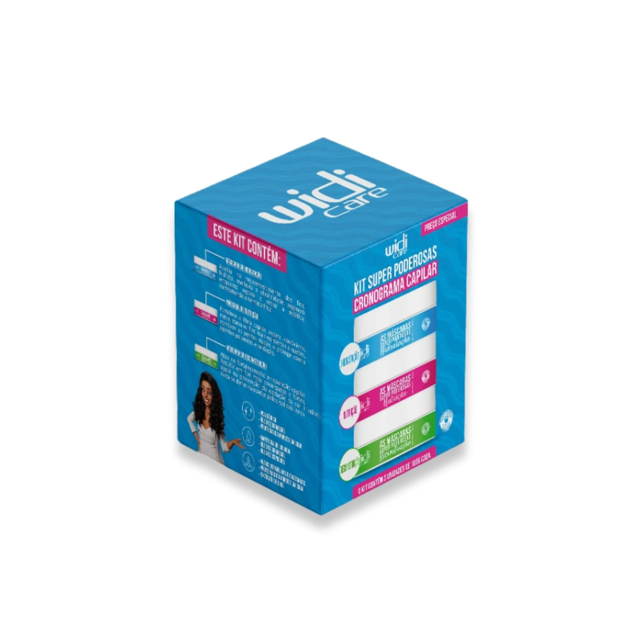 Kit Super Poderosas Cronograma Capilar 300g - Widi Care