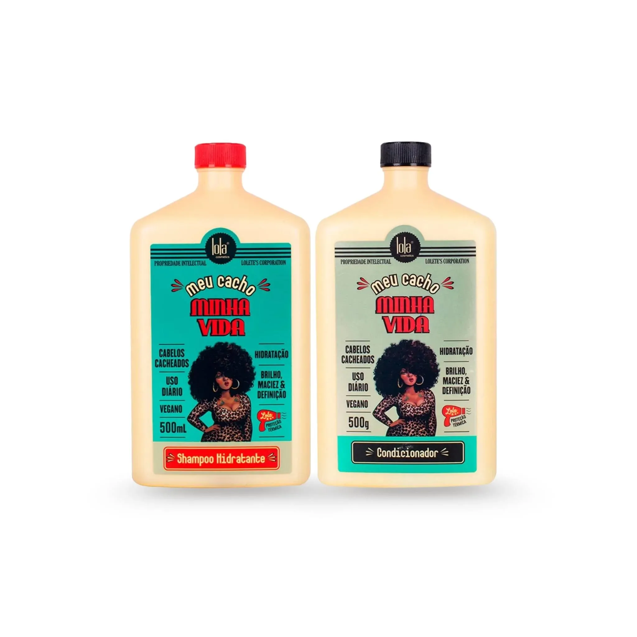 COMBO DUO Meu Cacho Minha Vida - Shampoo Hidratante 500ml + Condiciona