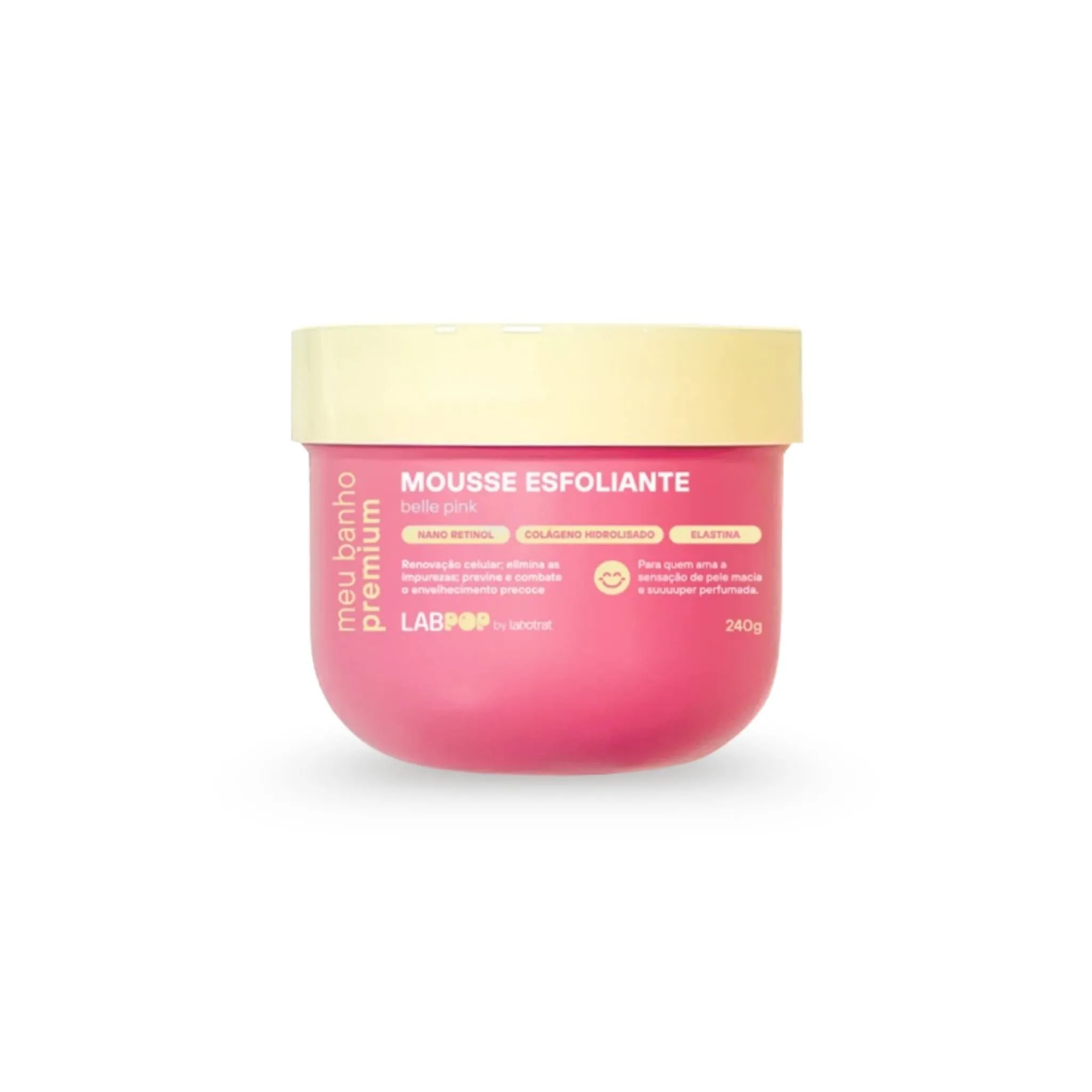 Mousse Esfoliante Belle Pink LabPop 240g - Labotrat