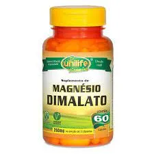 Magnésio Dimilato - Unilife - Frasco com 60 Cápsulas de 800mg