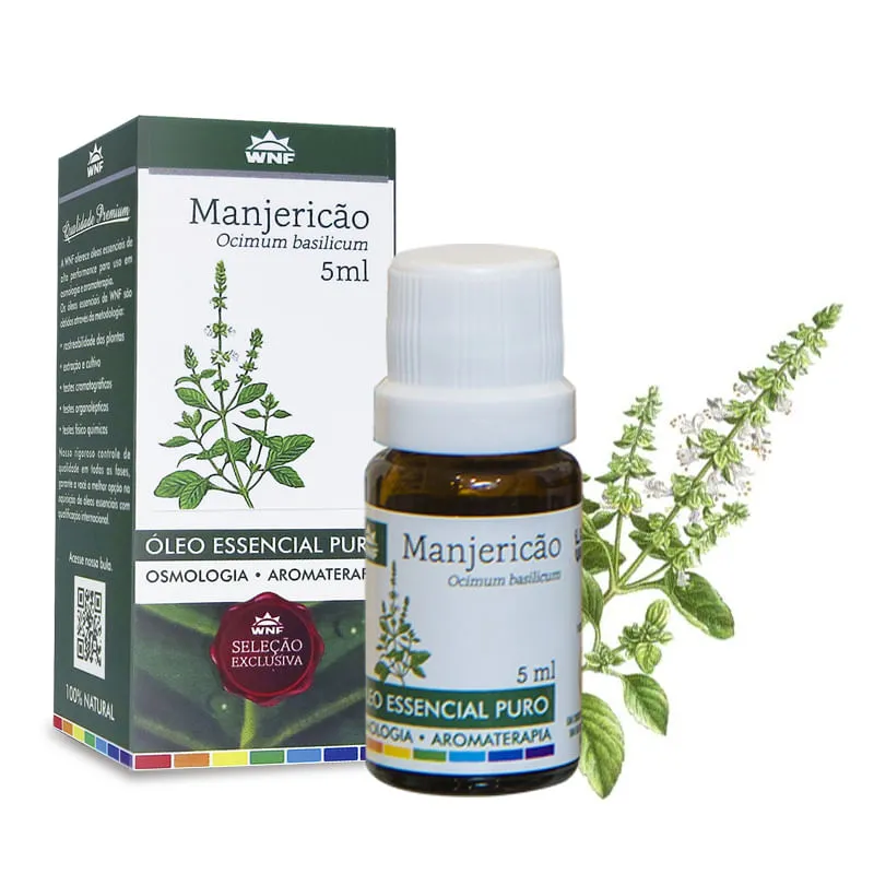 Óleo Essencial de Manjericão - WNF - Frasco com 5ml
