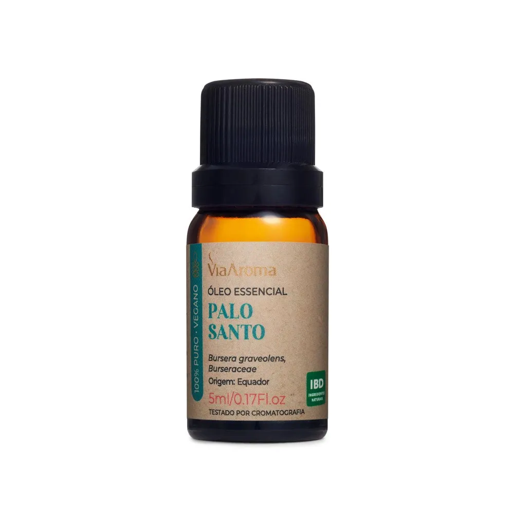 Óleo Essencial de Palo Santo - Via Aroma - Frasco com 5ml